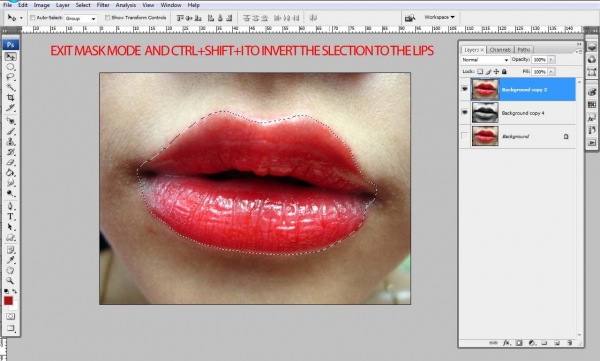 Creation of Lips: Step 5